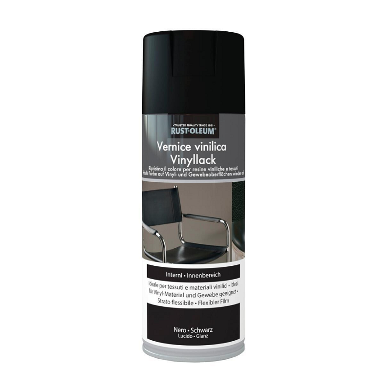 Vernice spray universale alta qualità colore nero lucido ml400