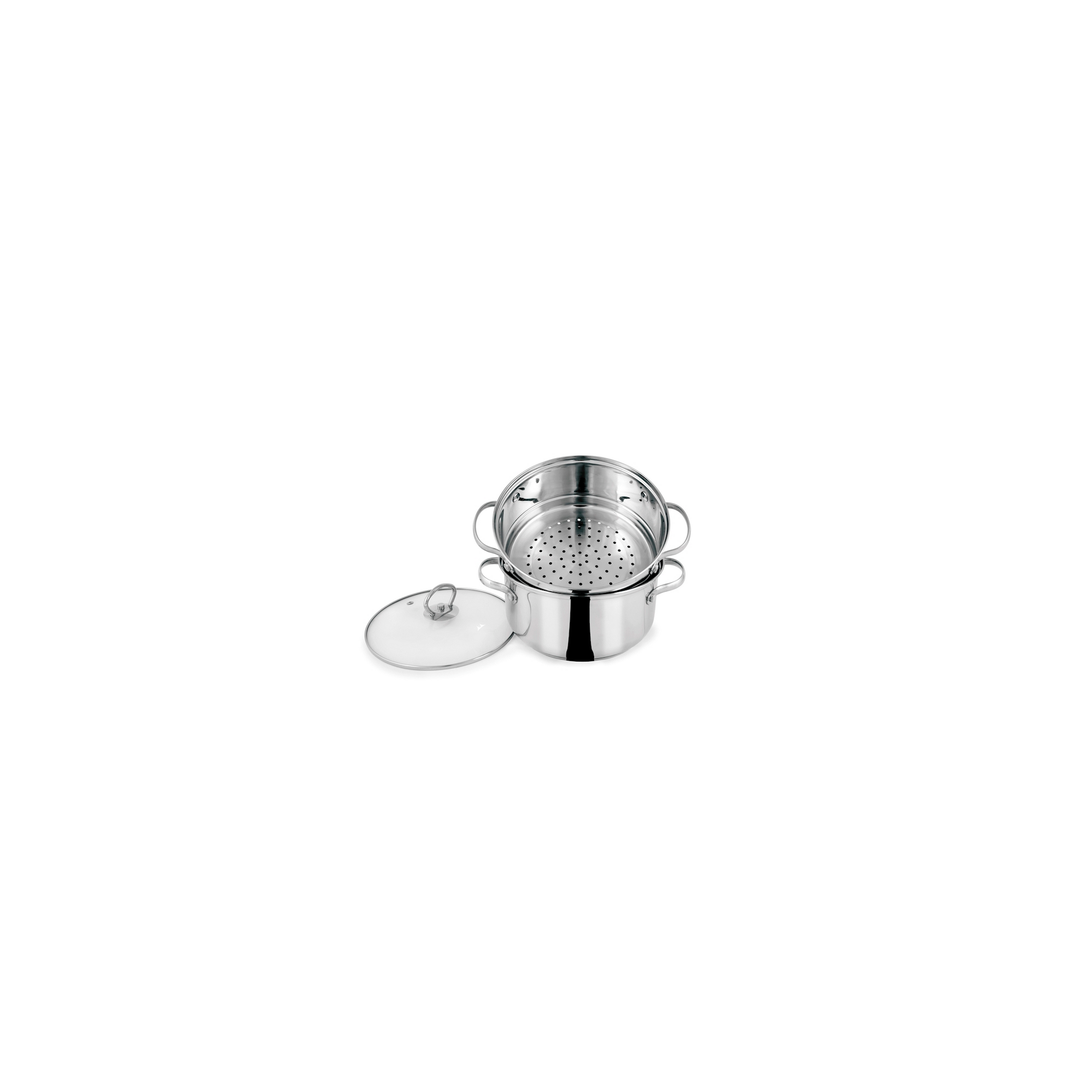 Stainless steel collection Pendeford Vaporiera in acciaio inox 20 cm 3 piani 