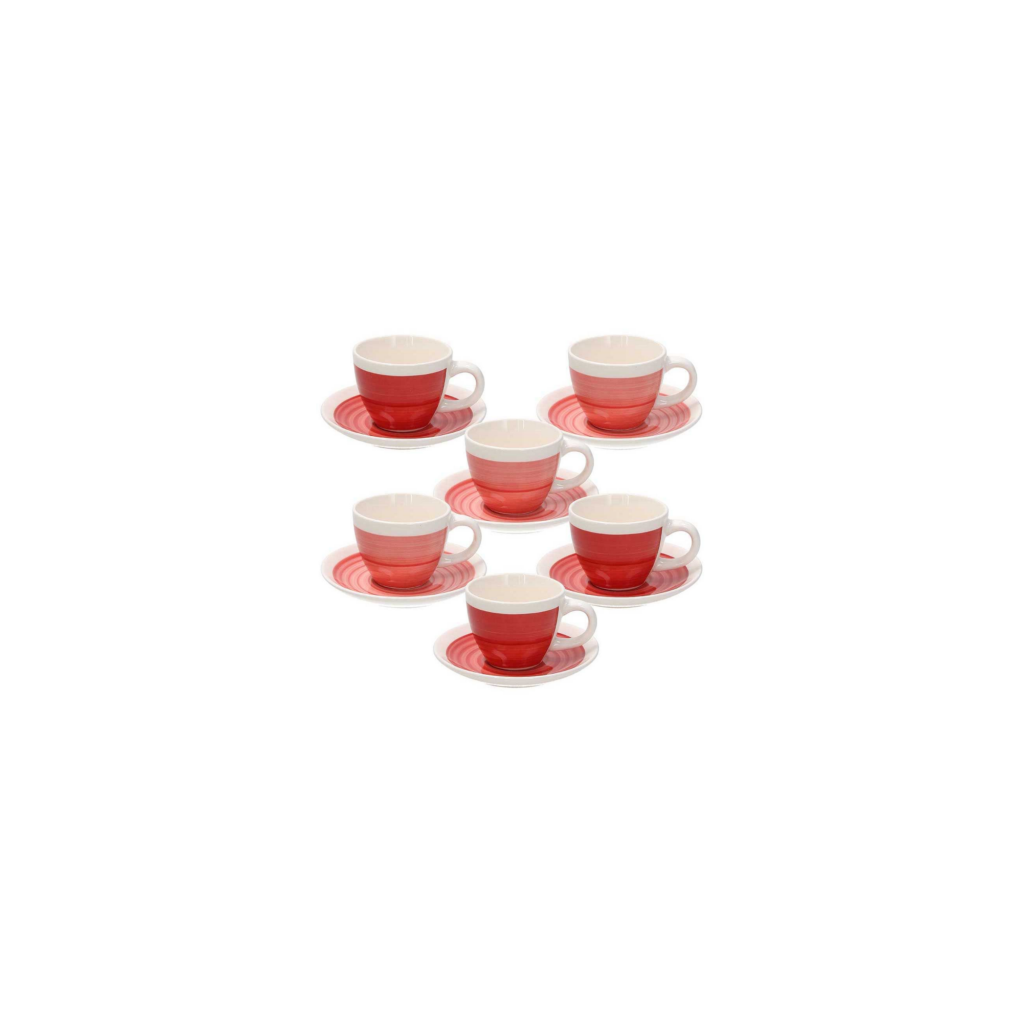 Set 6 Tazzine Da Caff Con Piattino Pompei Stoneware Rosso set-6-tazzine-da-caff-con-piattino-pompei-stoneware-rosso