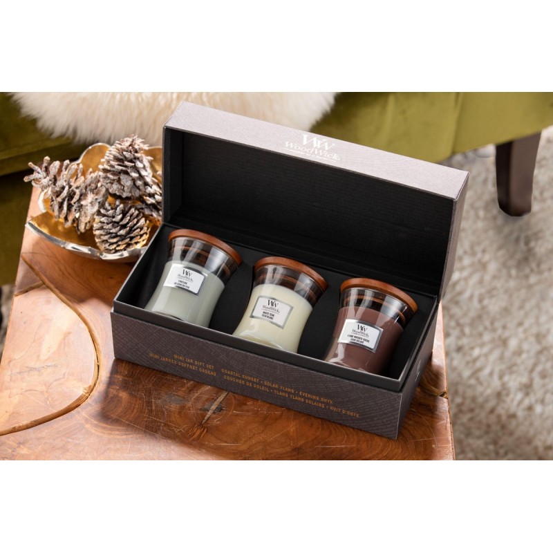 Set 3 candele woodwick