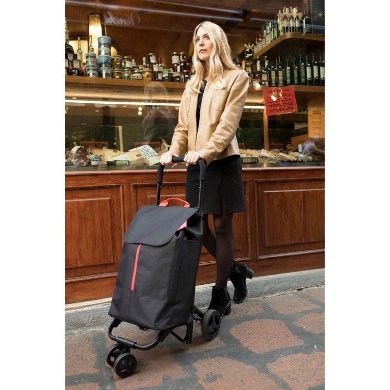 Carrello Spesa New Twin 4 Ruote Nero Gimi