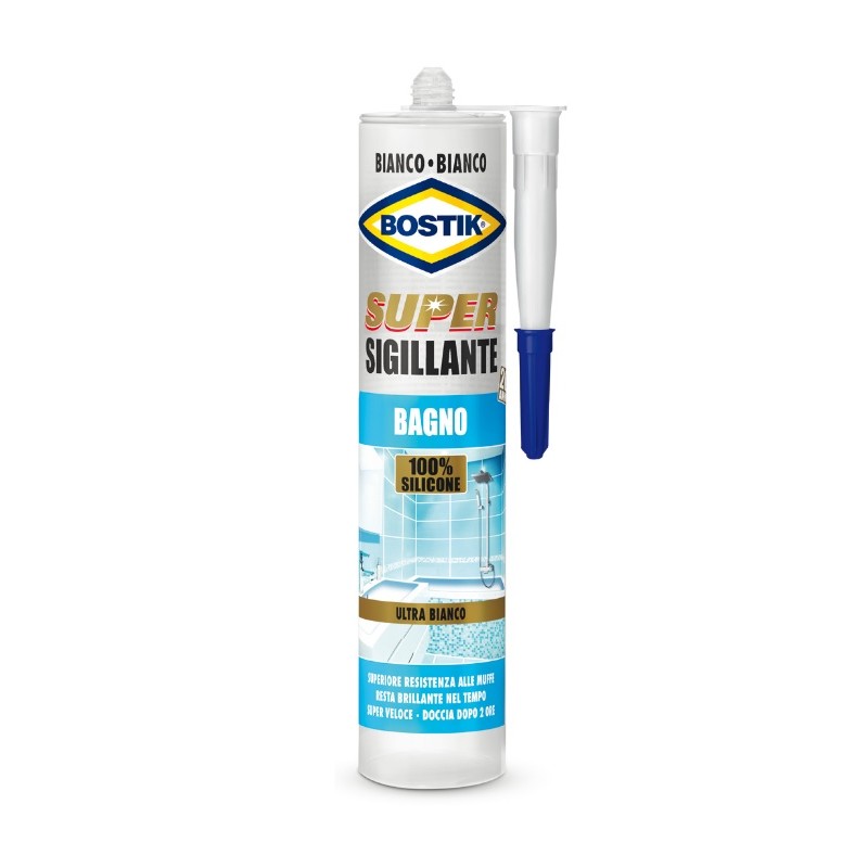 Bostik super sigillante bagno per giunture fughe e fessure 300 ml d2437