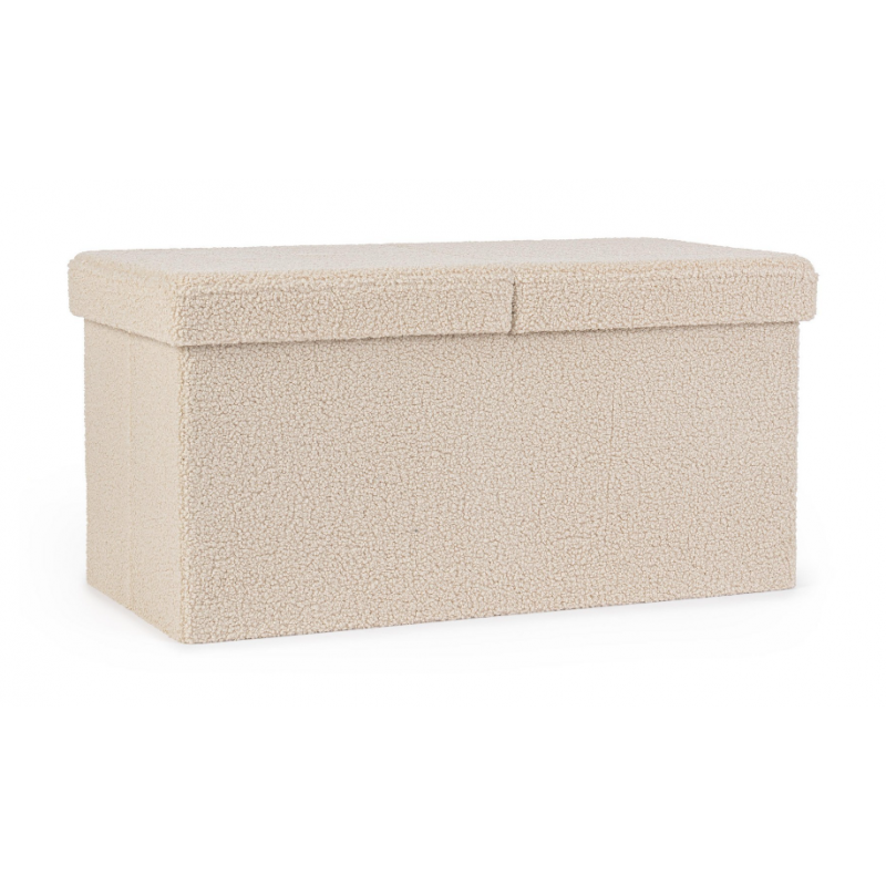 Pouf Contenitore Rettangolare Linea Joris Con Struttura In Mdf e