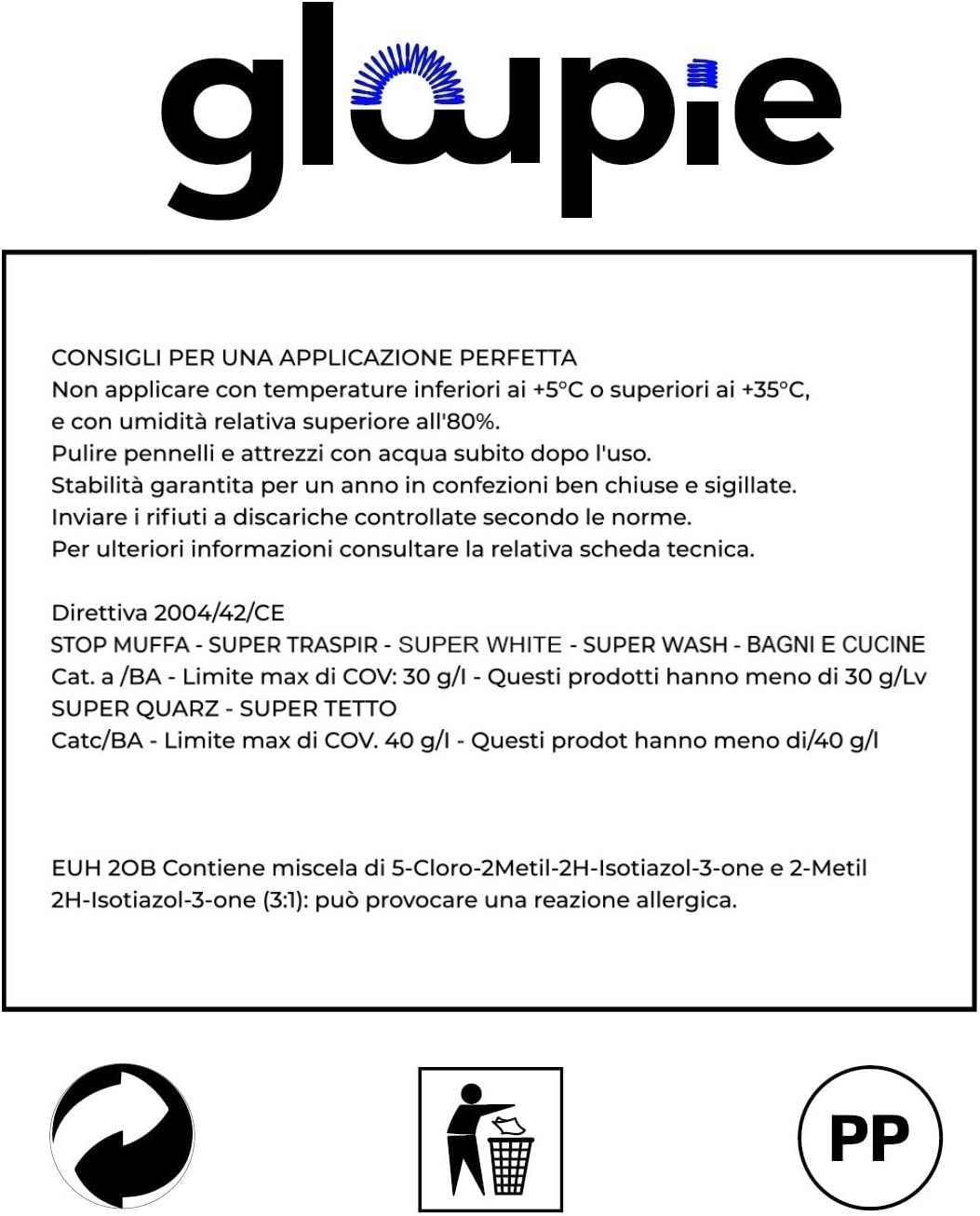 GLOUPIE BAGNI E CUCINE Pittura All'Acqua Traspirante Per Pareti Di Bagno E Cucin - Foto 5 di 7