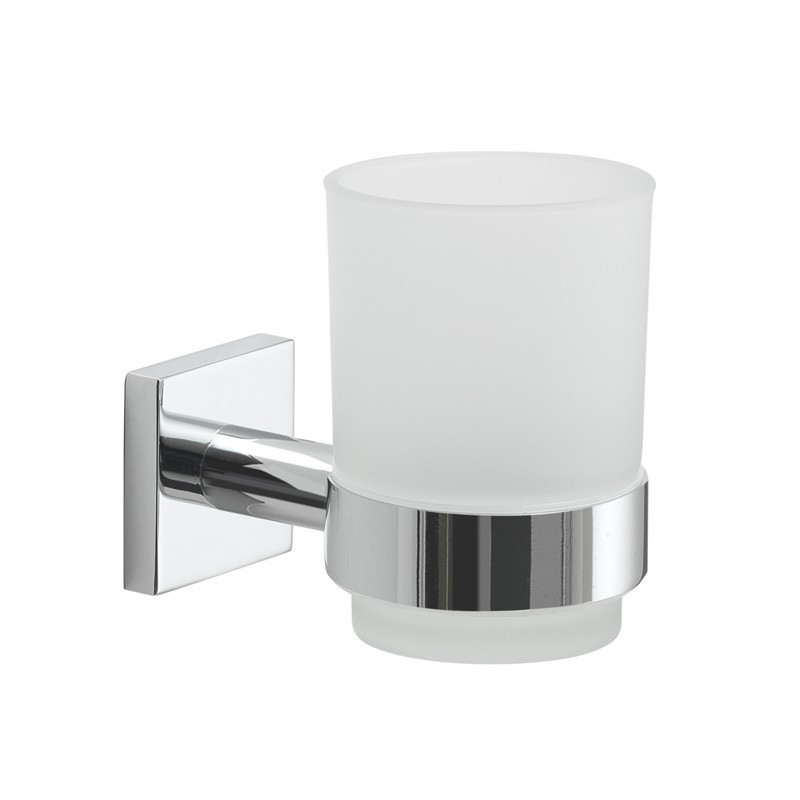 Porta Spazzolini Bagno Design di R&S Unica Misure e Peso Prodotto: 13X8X8,2 CM & 0,41 kg 2 Anni di Garanzia Gedy G-Iside Portaspazzolini Bianco Realizzato in Resina e Sabbia 