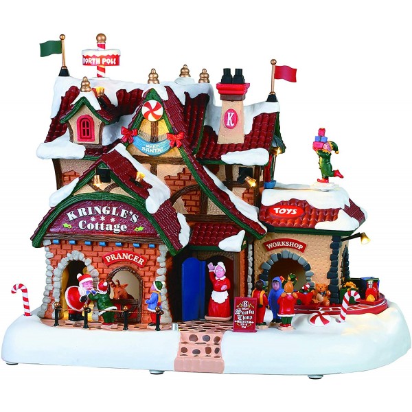 Lemax 24965 – Accessorio Villaggio Di Natale: Set Di 2 Pupazzi Di Neve Con Cappello Di Agrifoglio