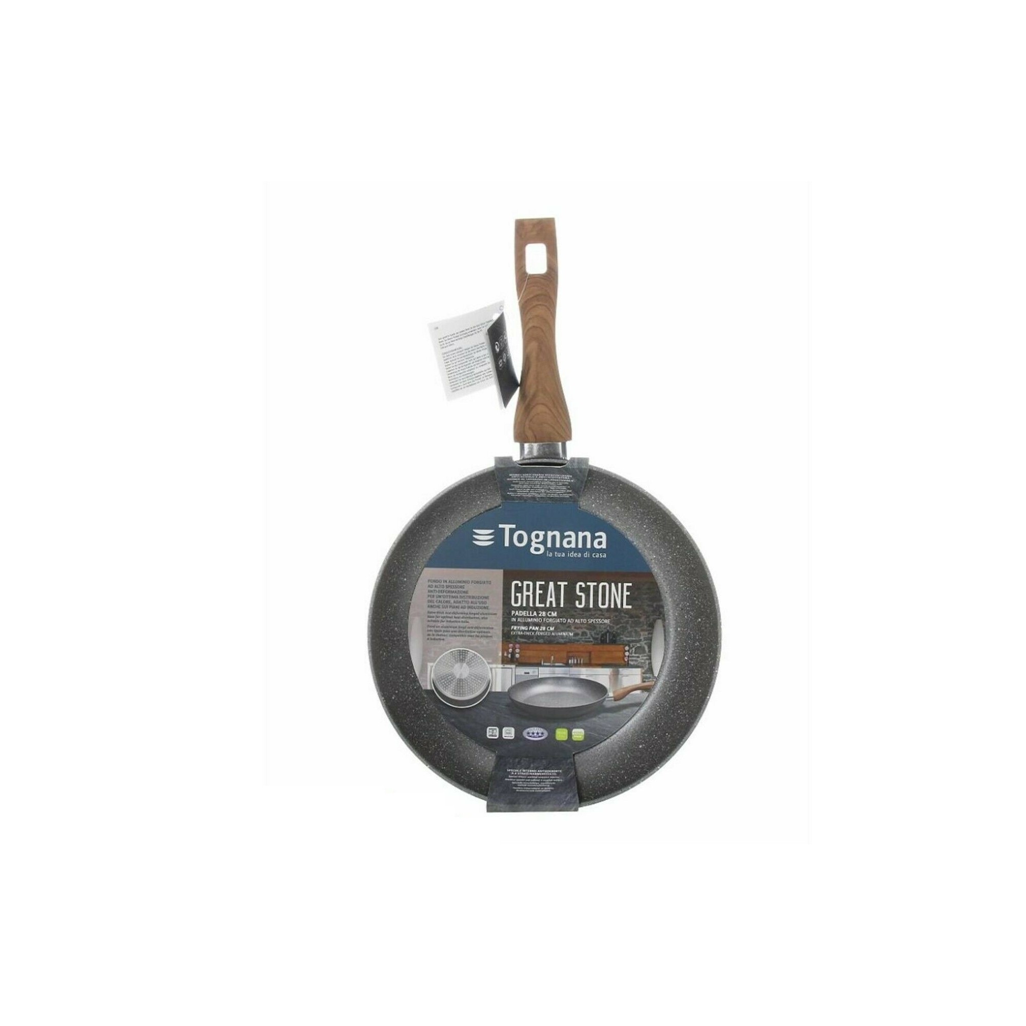 Tognana Padella Sphera 32 Cm - Alluminio Forgiato Con Rivestimento In Microsfere Porcellana - Adatta A Induzione, PFOA Free, Lavastoviglie - 3