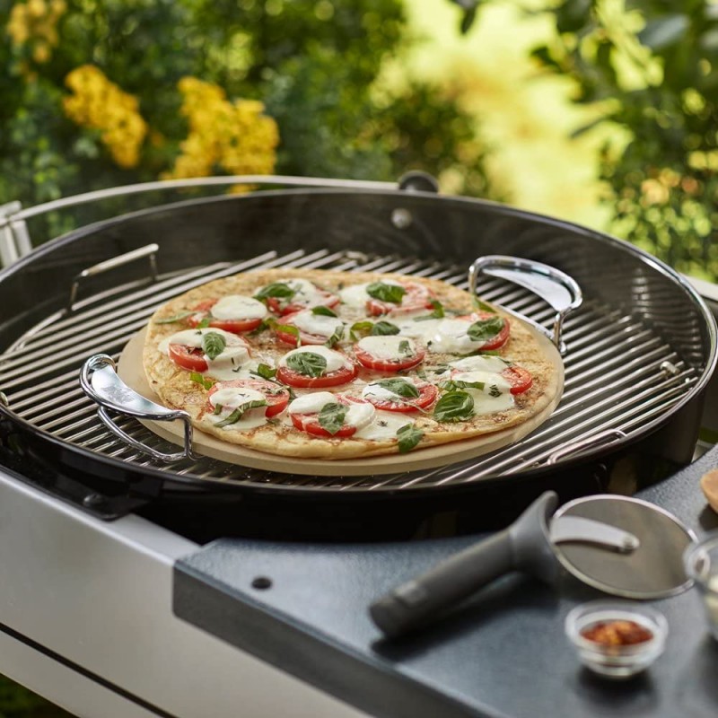 Weber pietra refrattaria pizza per barbecue gourmet bbq system col